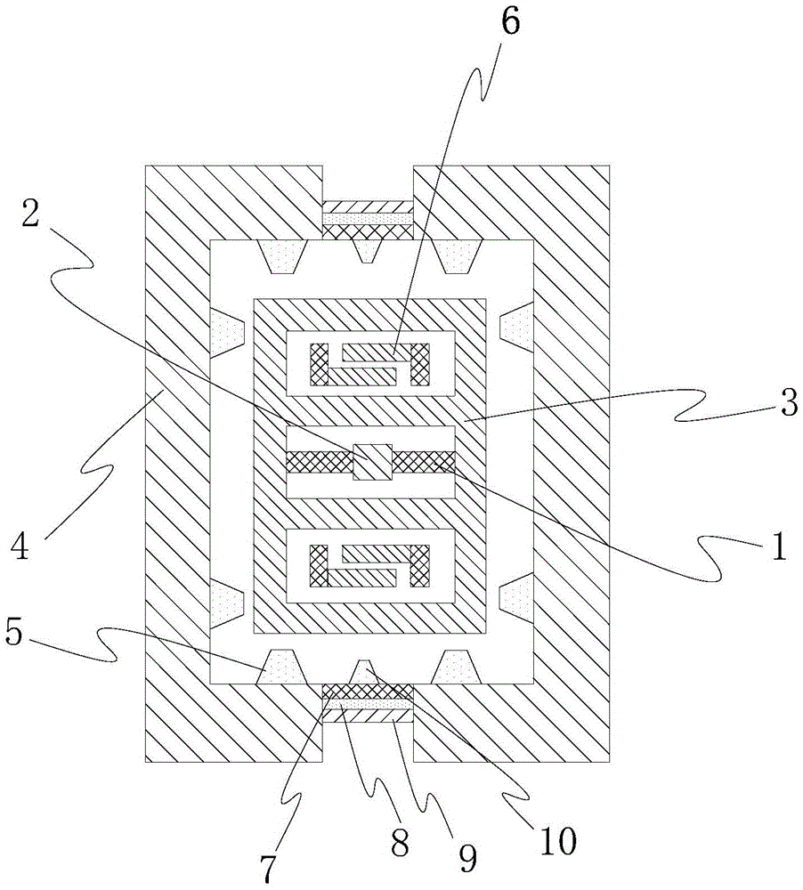 Adhesion eliminating structure of inertial sensor and method thereof