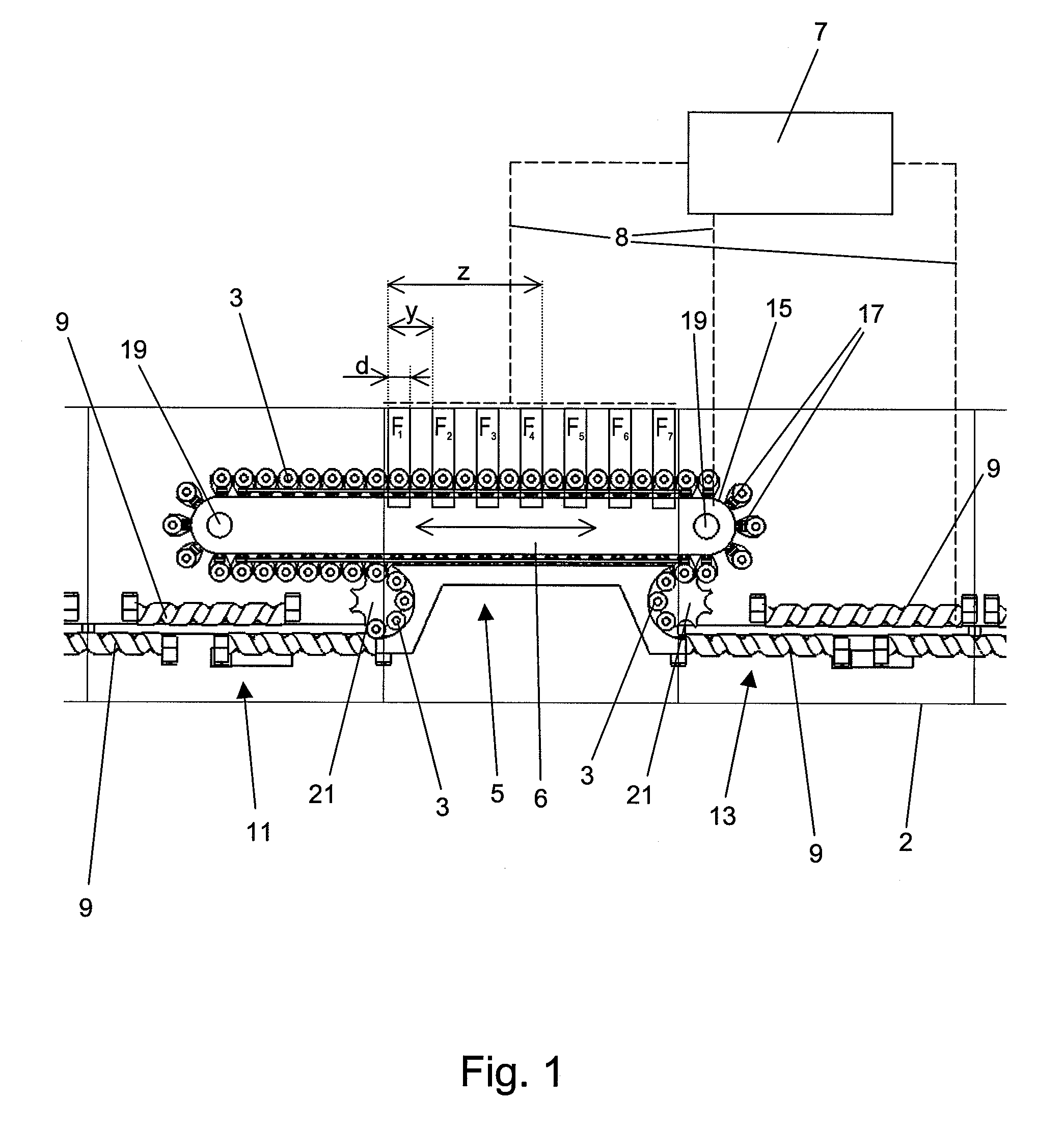 Method and device for filling containers