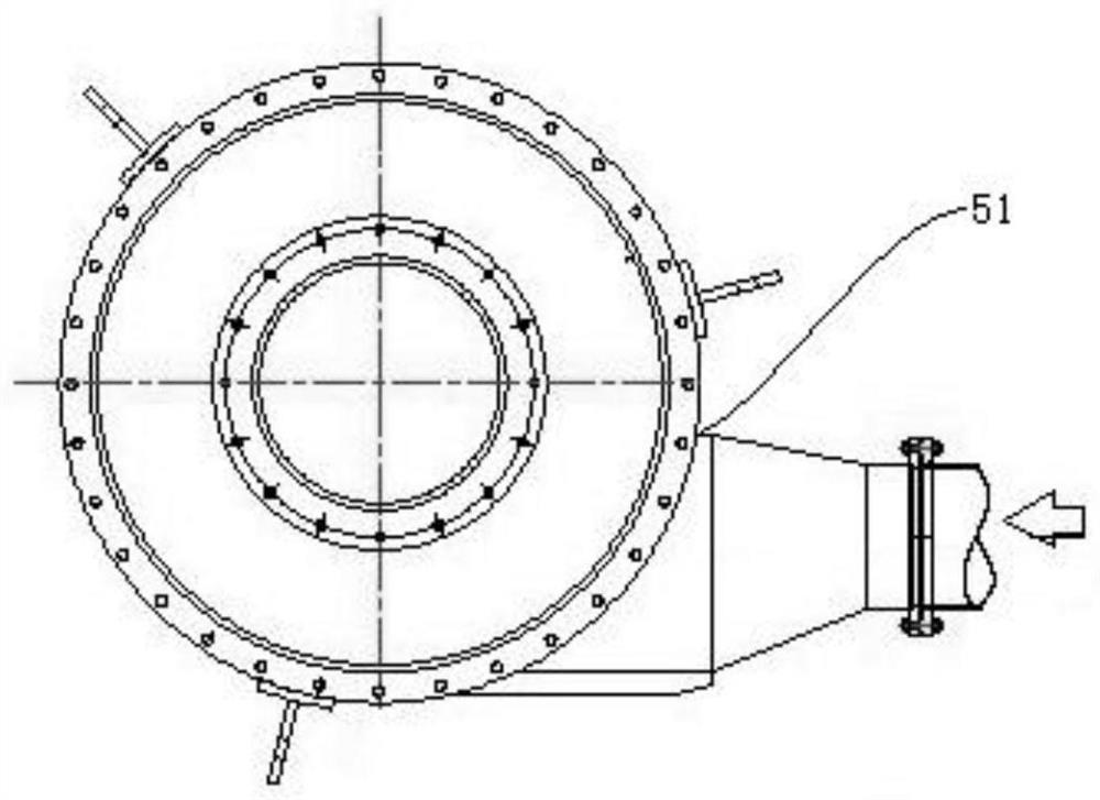 Environment-friendly blowing-down and blowing-in method for blast furnace