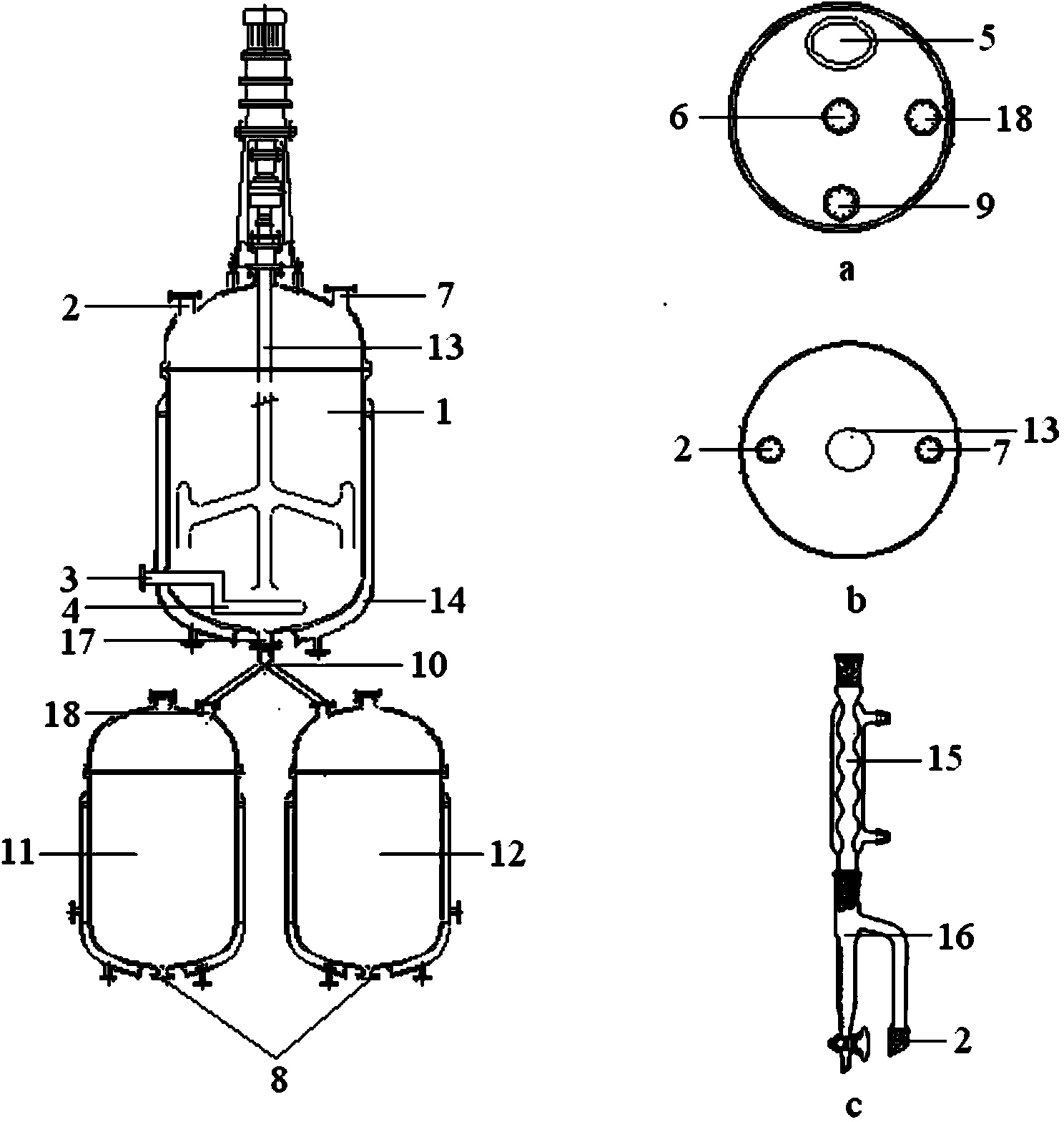 Continuous production process of tetraaryl porphin