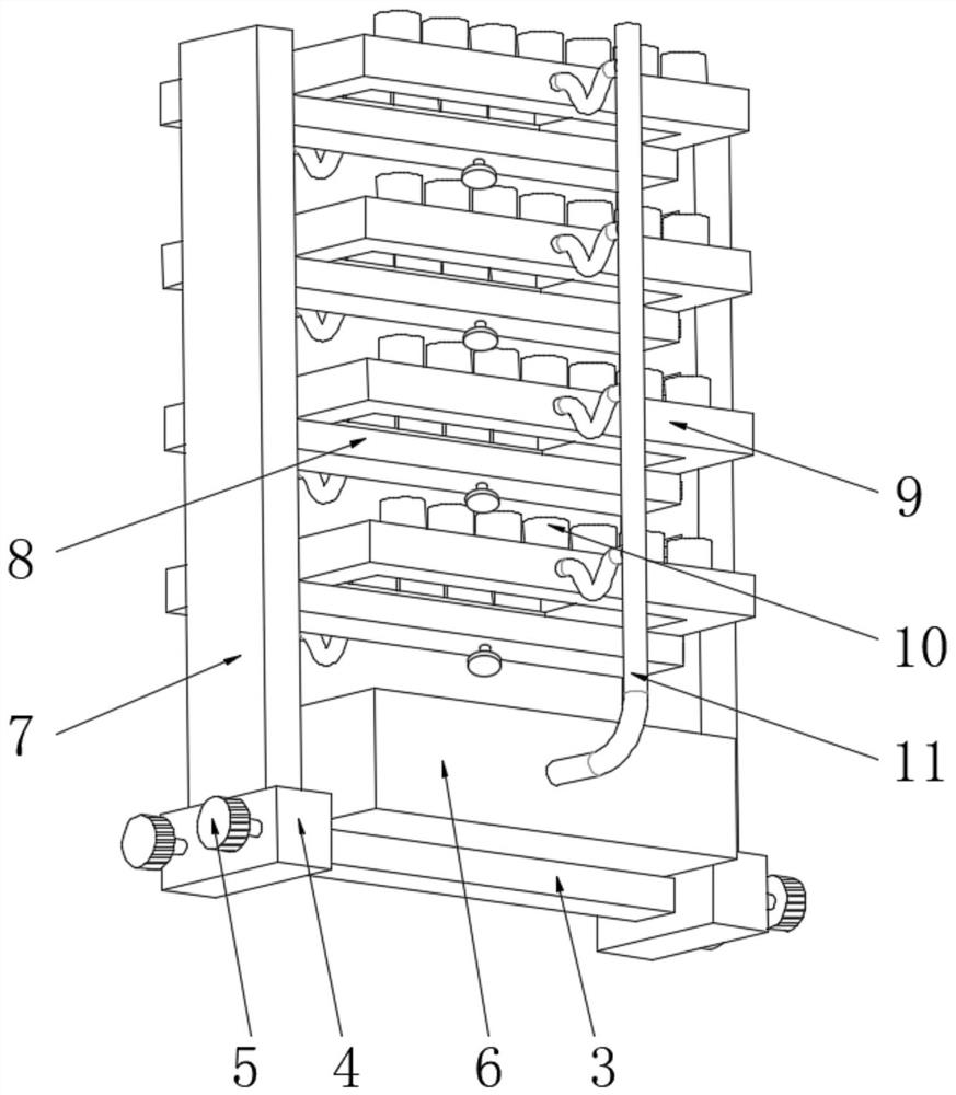 Three-dimensional hydroponic planting frame for agricultural ecology