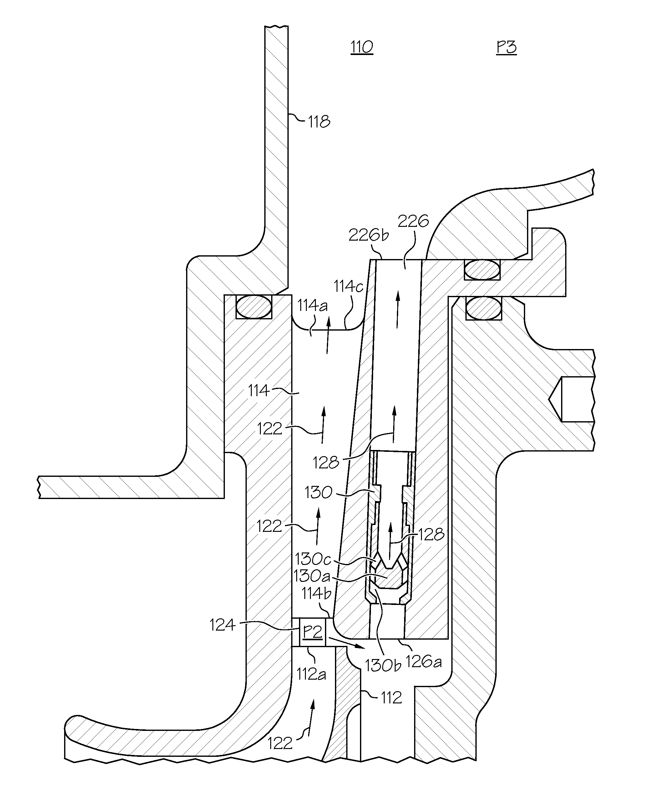 Wide flow compressor with diffuser bypass