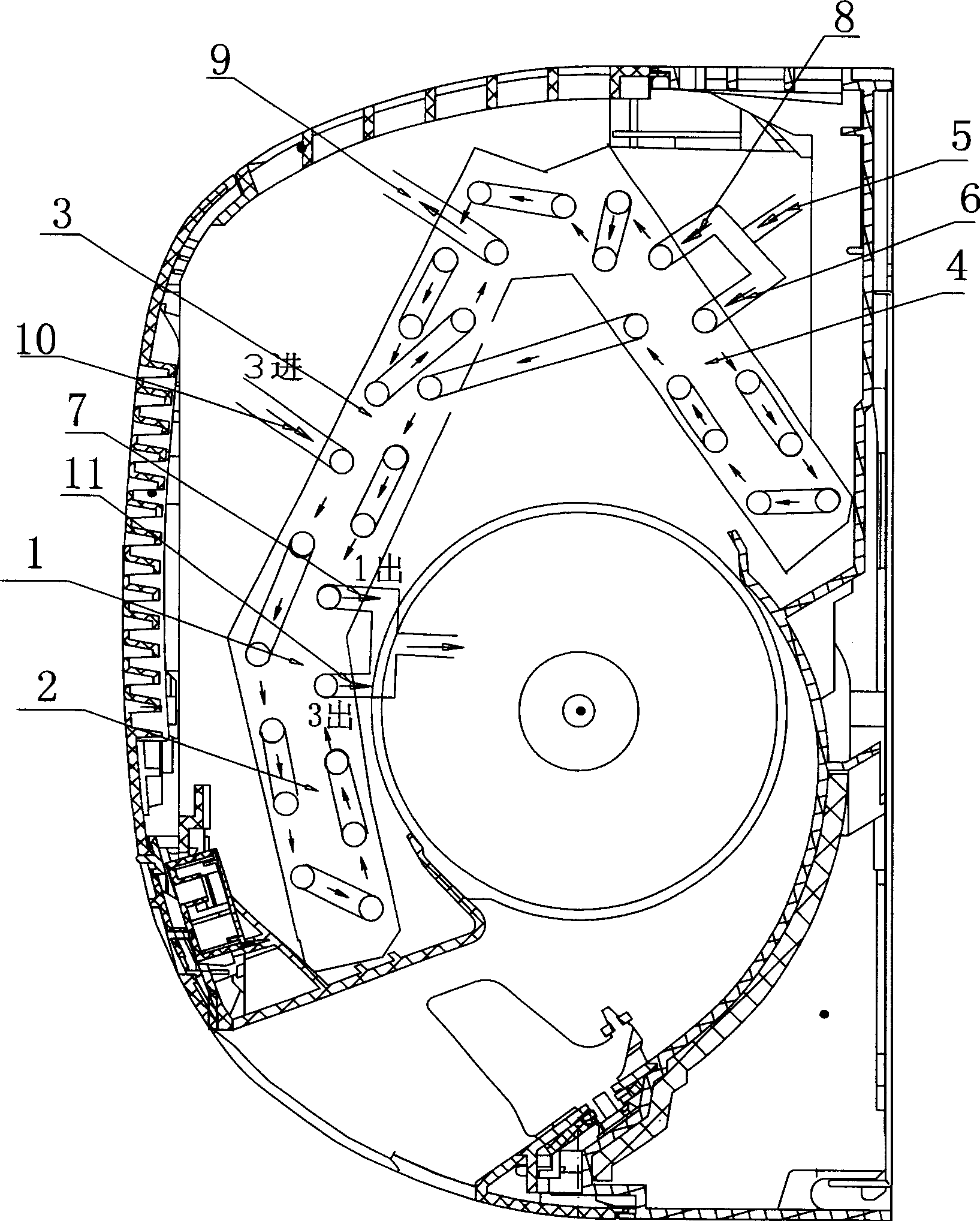 High-efficiency air-conditioner heat exchanger