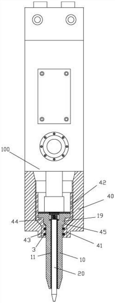 A two-stage impact hydraulic breaker