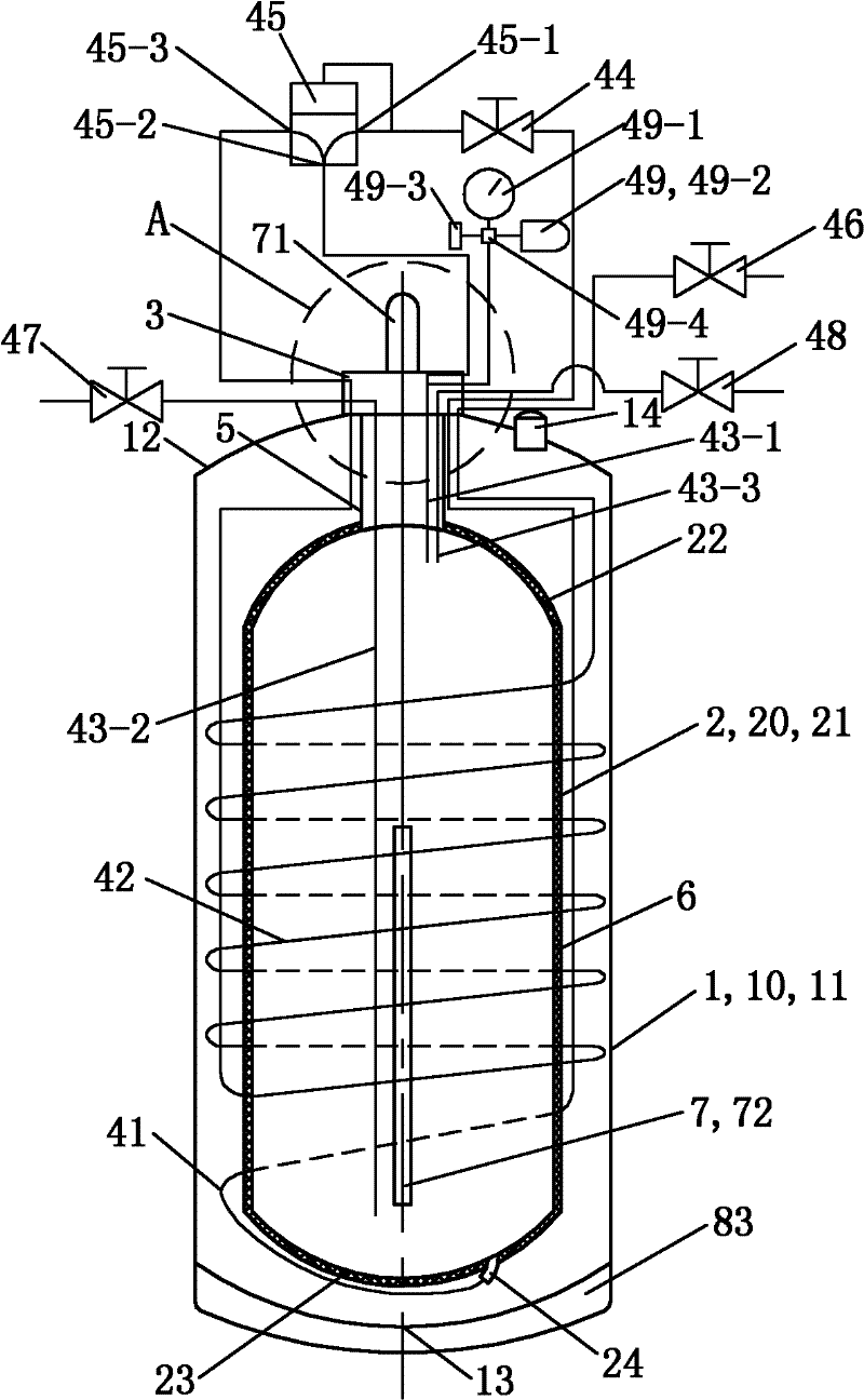 Vertical-type low-temperature heat-insulation gas cylinder