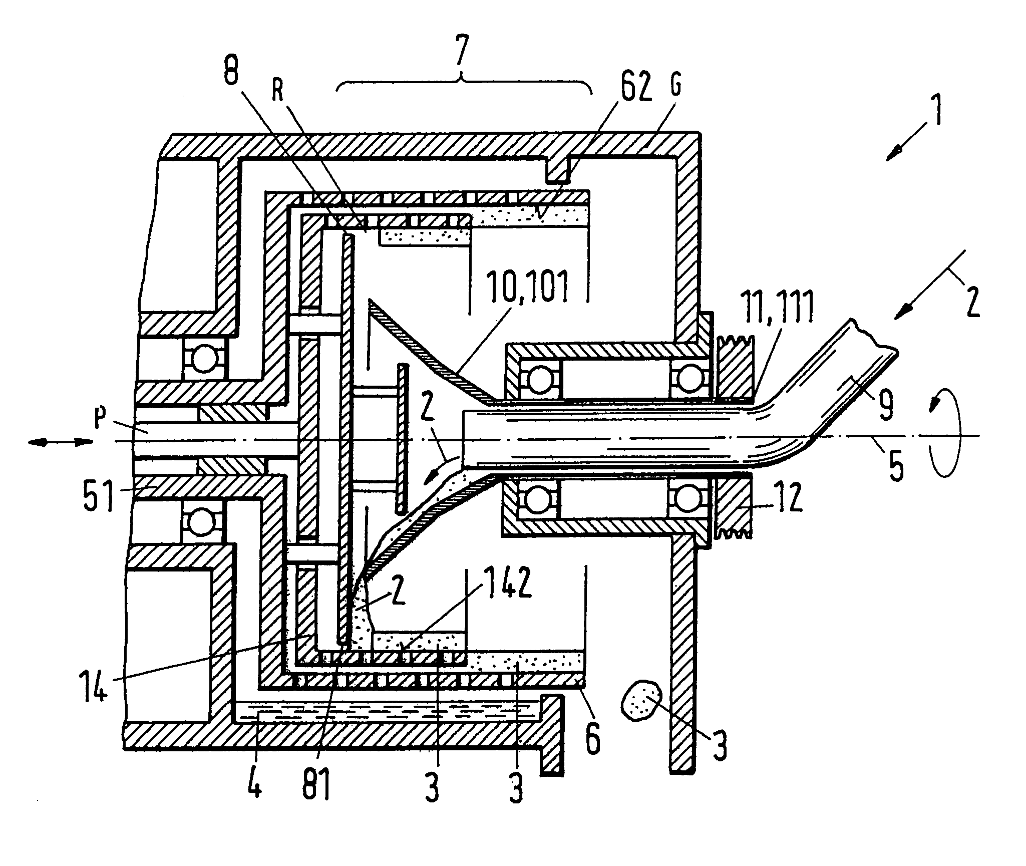 Pusher centrifuge