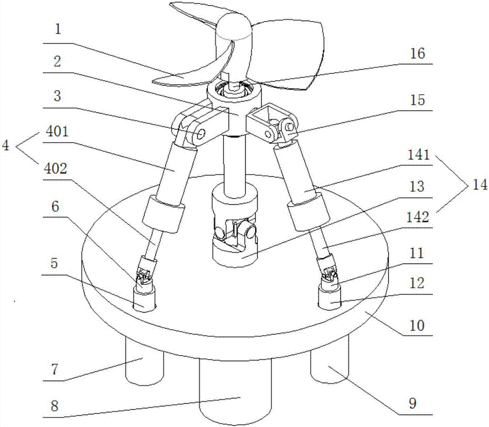 Parallel vector propulsion mechanism and underwater robot with this mechanism