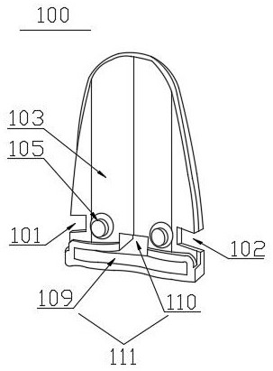 Comb tooth unit of electric heating hair straightening comb