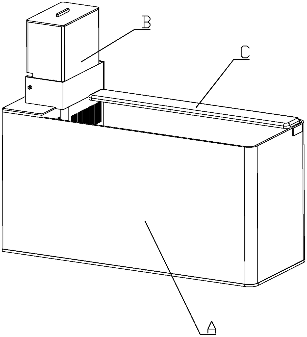 Lateral-filtering-type fish tank