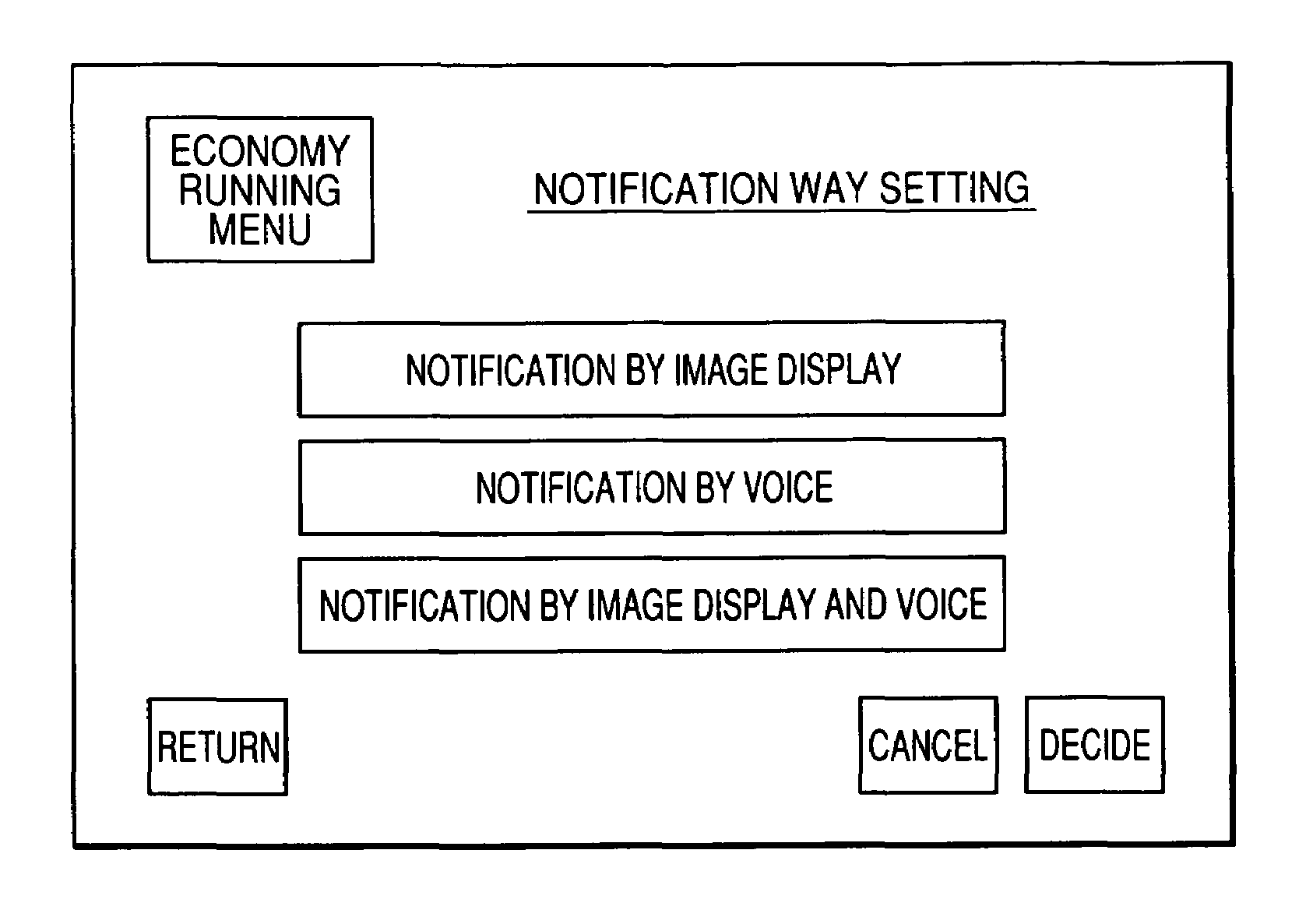 Economy running system, economy running controller and navigation apparatus