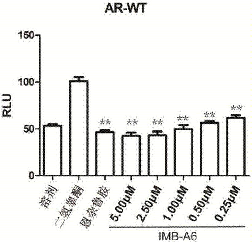 Application of IMB-A6 serving as androgen receptor antagonist
