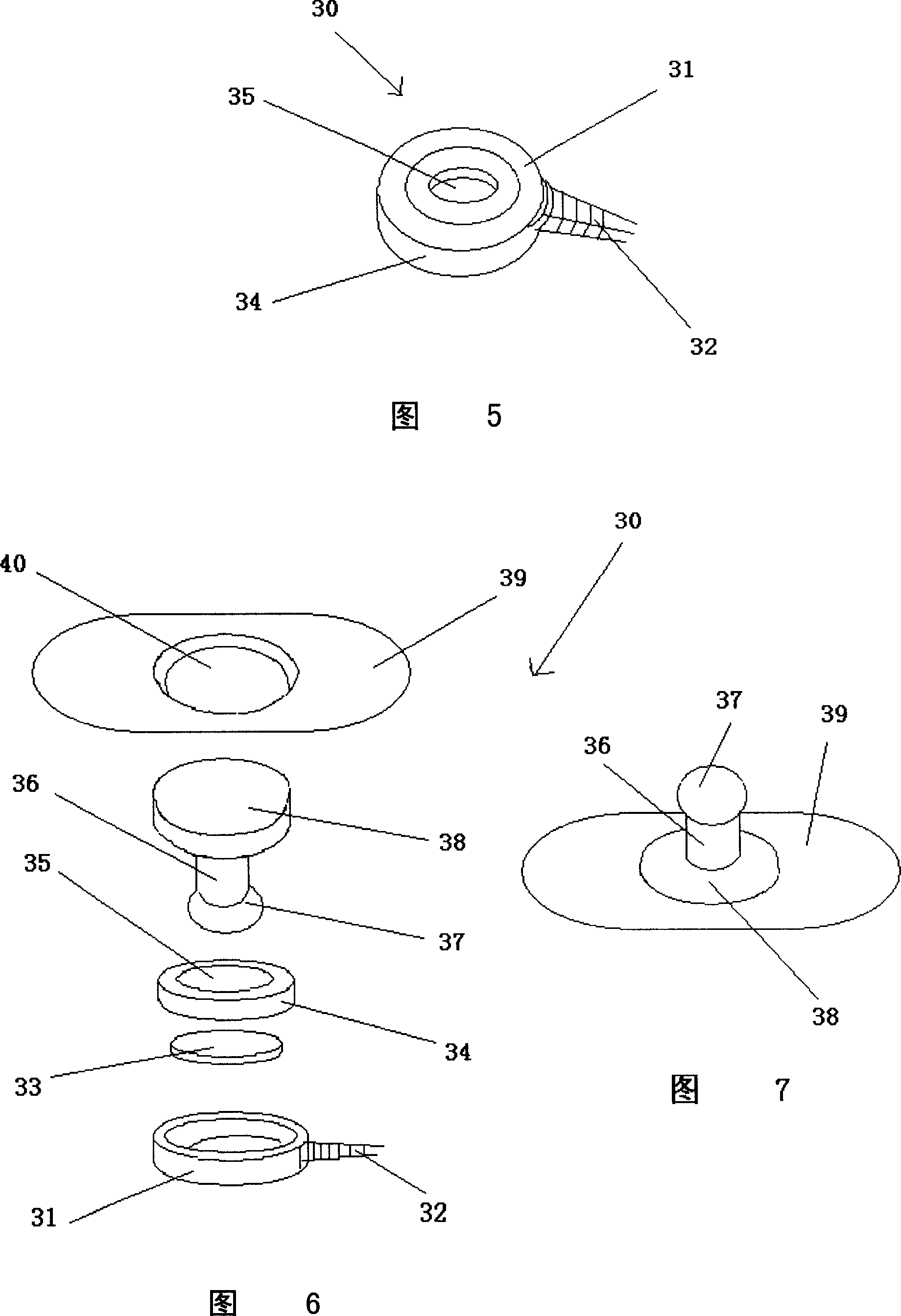 A physiological electrical signal collection device