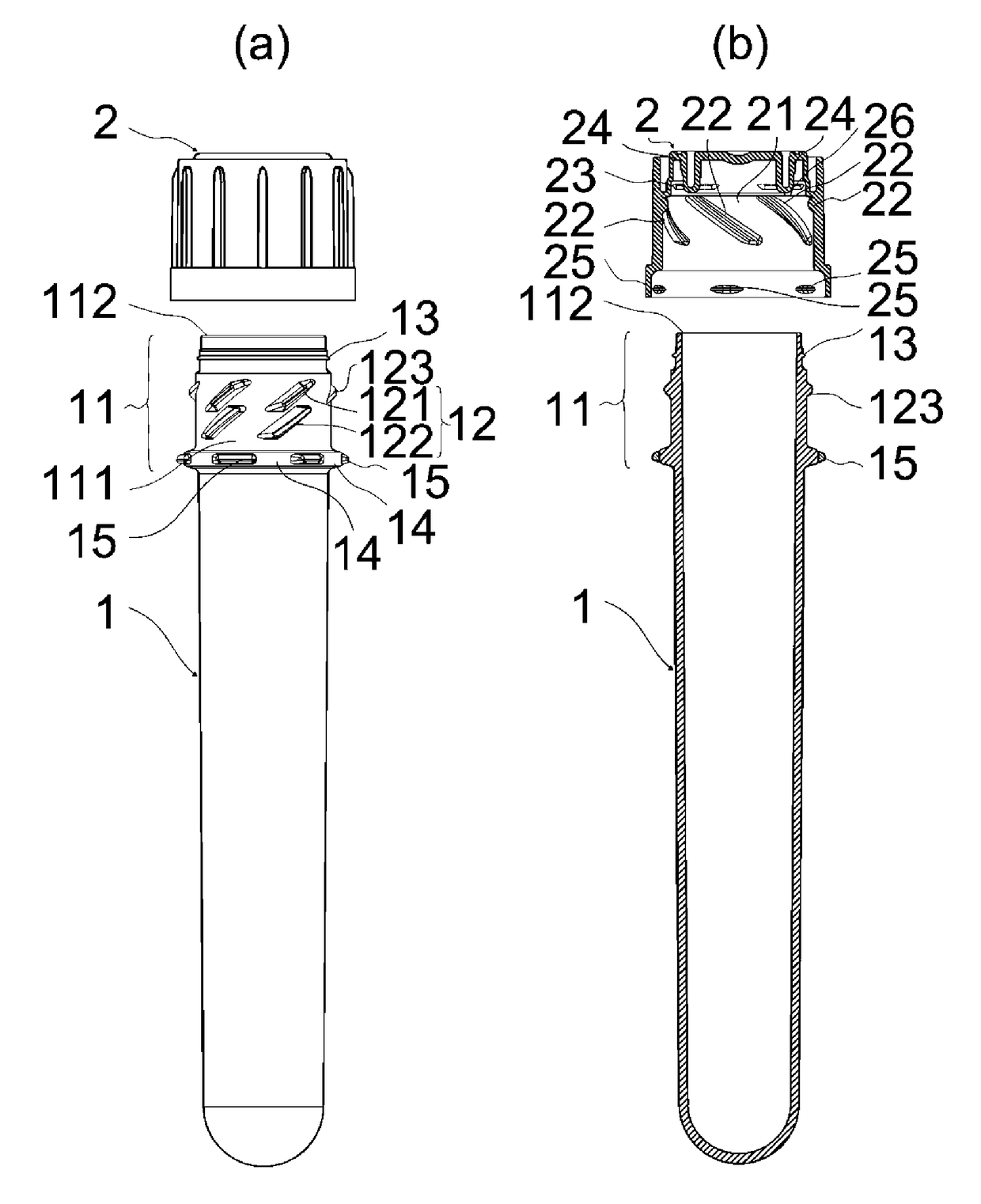 Capped container