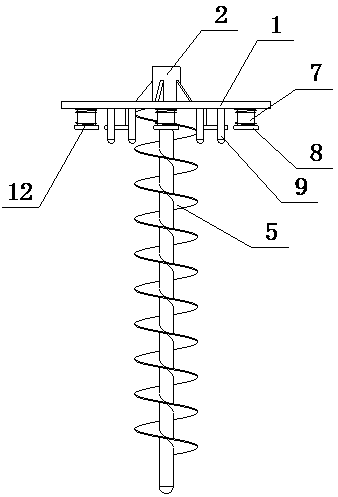 Flattening mechanism used for granary grains