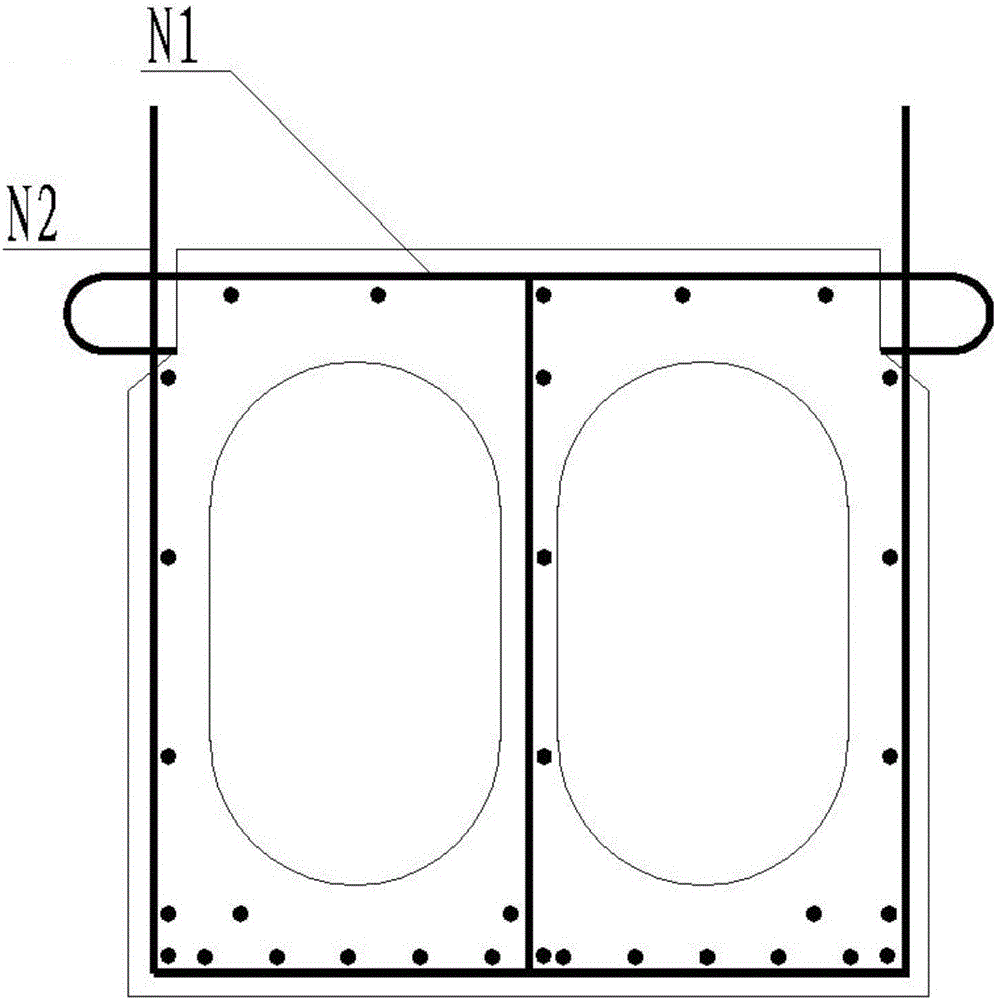 Hollow plate beam structure for ultrahigh performance concrete hinge joint connection