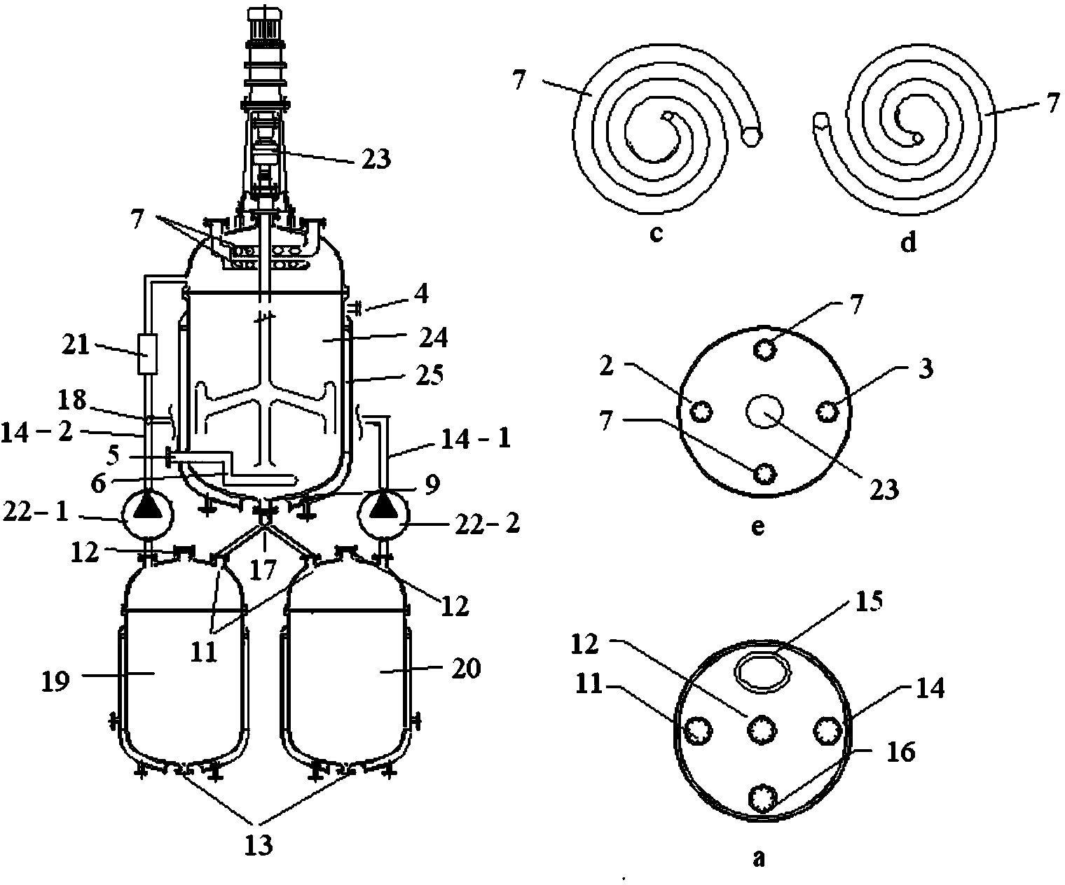 Method for producing KA oil through oxidizing cyclohexane by using air on basis of gas-liquid-solid heterogeneous reaction separation synchronization reactor