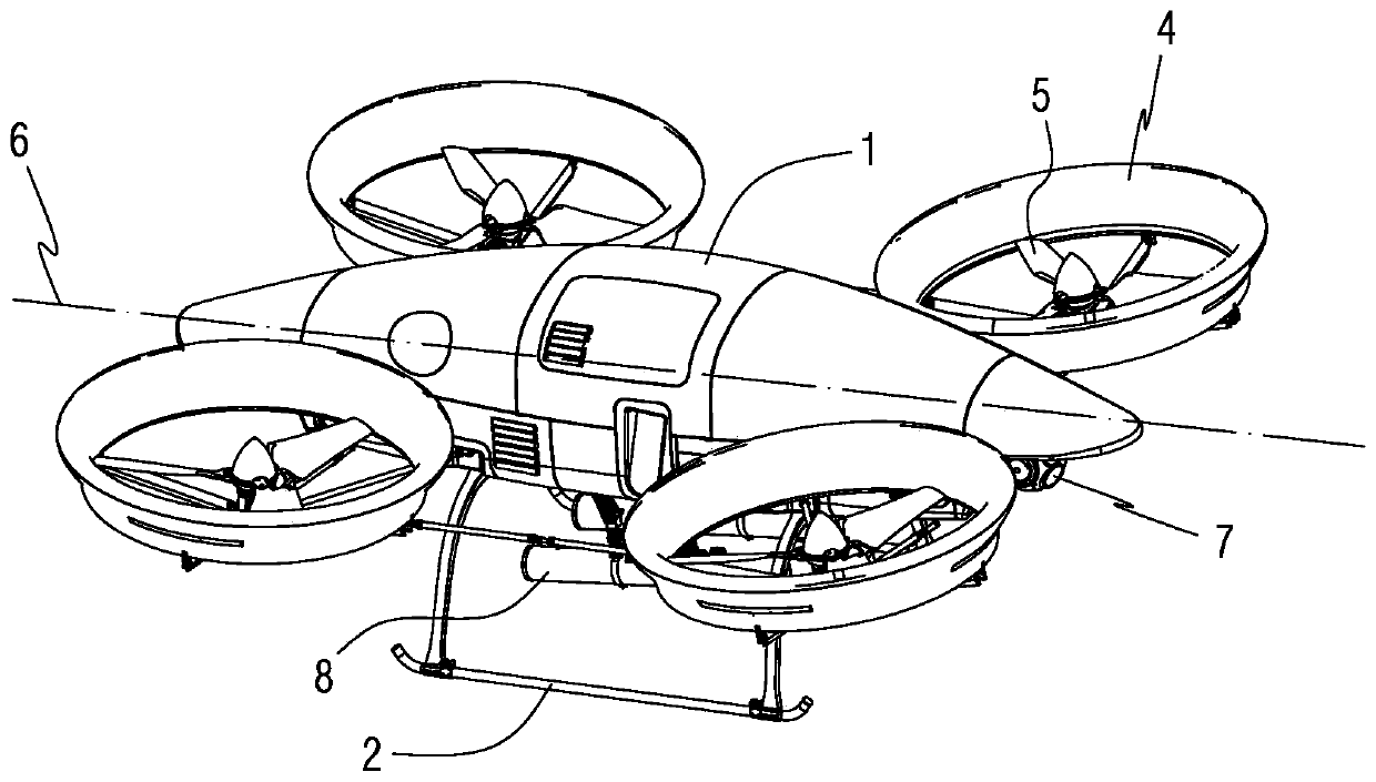 An engine vibration damping structure for an oil-powered UAV