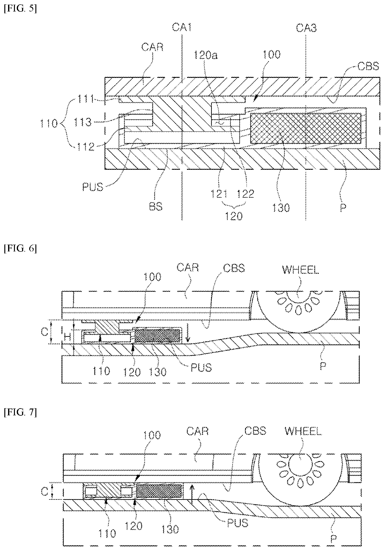 Clearance compensation device for model car