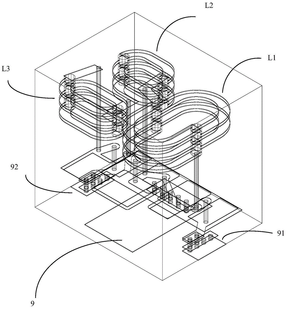 Multilayer chip low pass filter for catv