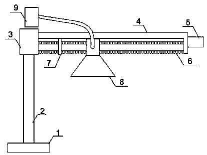 Flexible vehicle fitting dust removing device