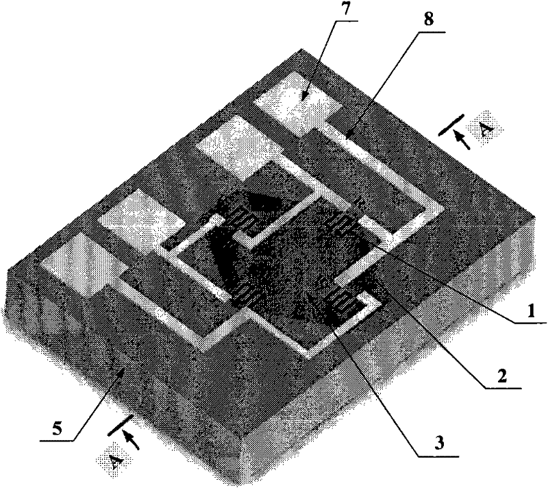 Hexagonal silicon membrane piezoresistive pressure sensor for embedded monocrystal silicon cavity and method