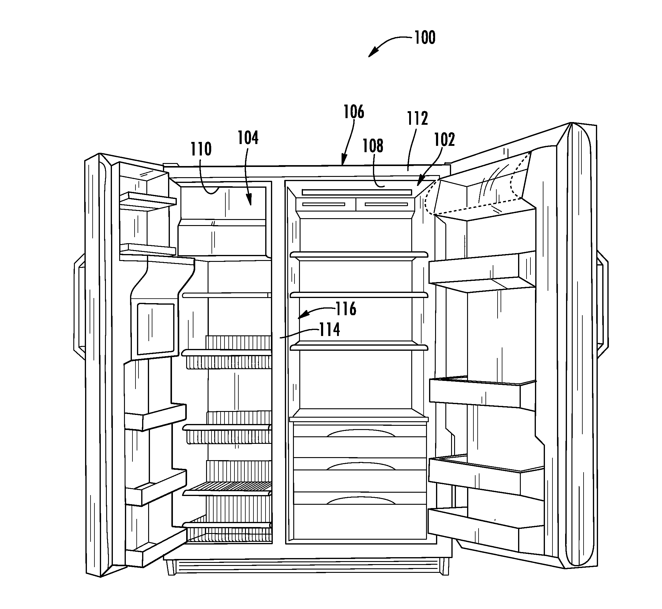 Integrated vacuum insulation panel