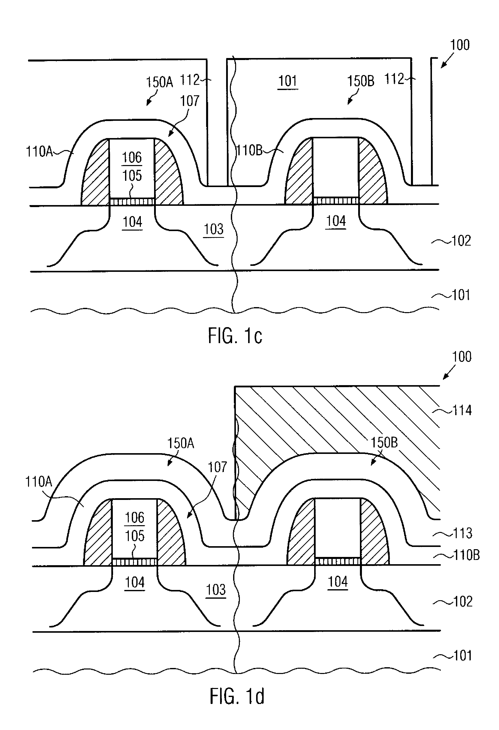 Field effect transistor having an interlayer dielectric material having increased intrinsic stress