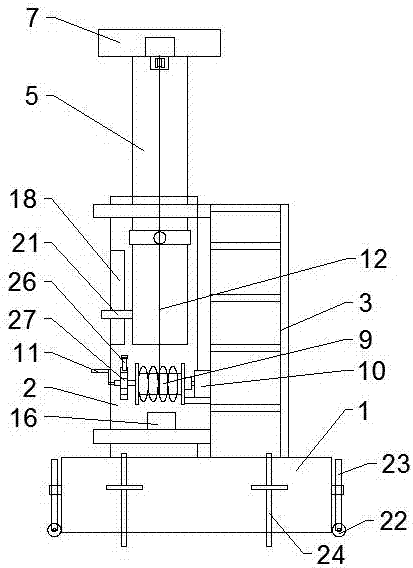 Power-assisting device for installing meter box