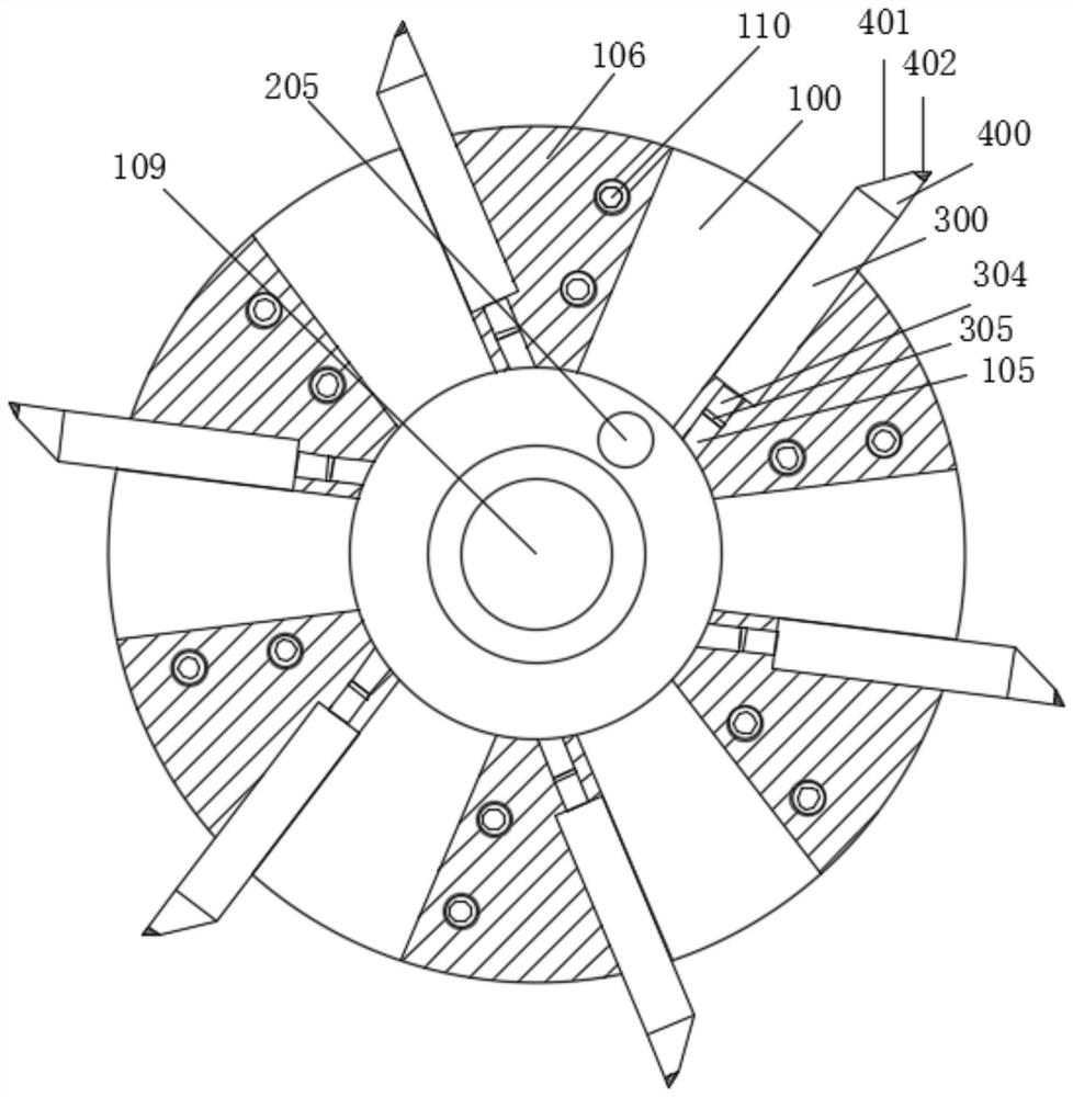 Composite material arc-shaped tooth bevel gear scraping tool