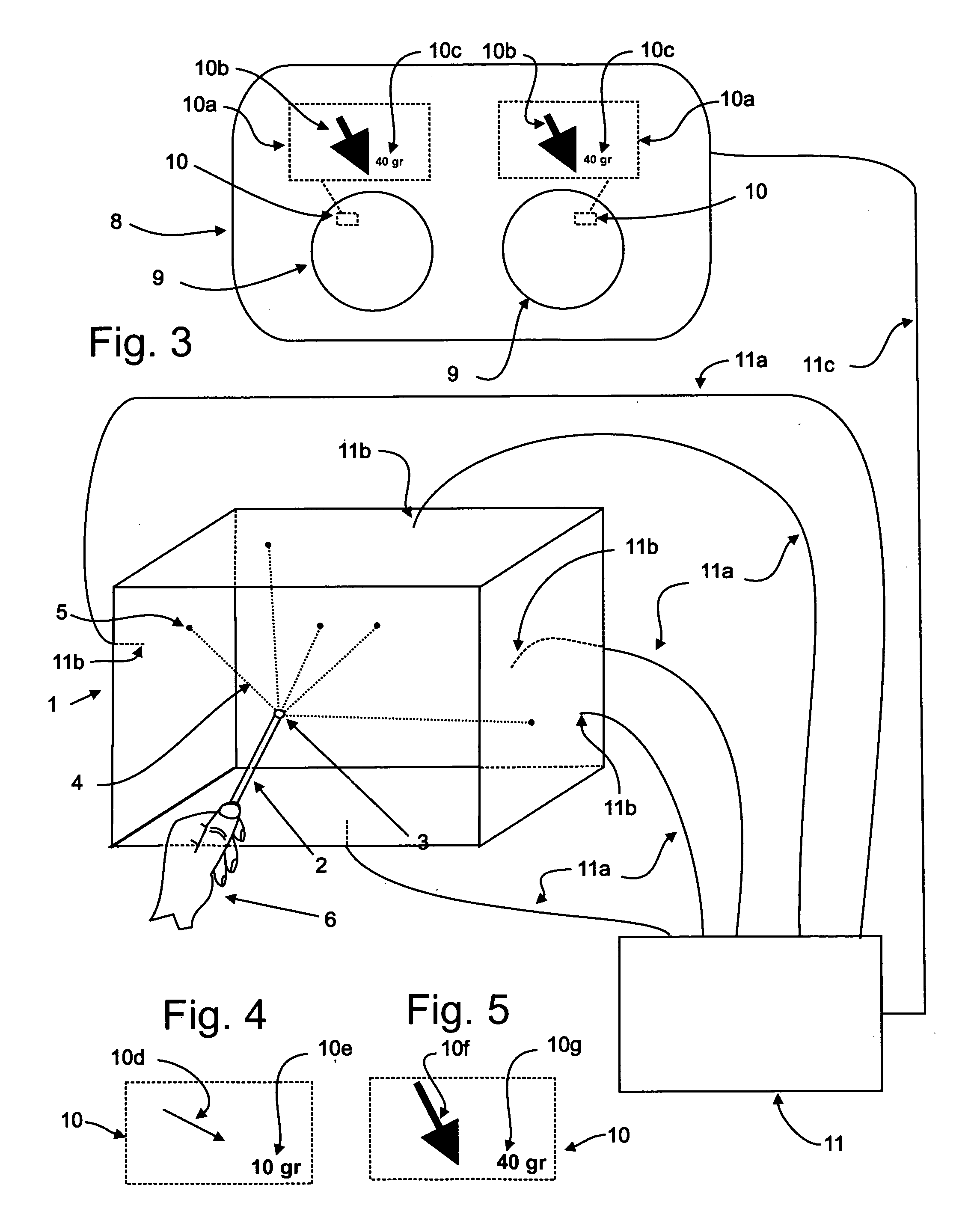 Methods, systems and devices for threedimensional input, and control methods and systems based thereon