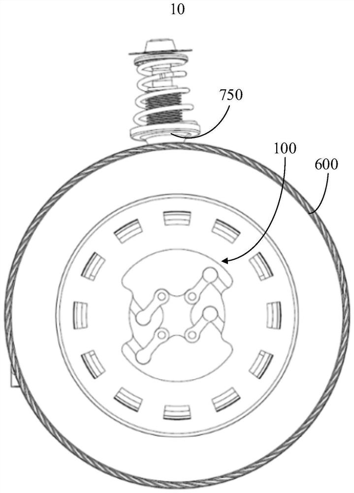 Electric wheel, automobile chassis and new energy automobile