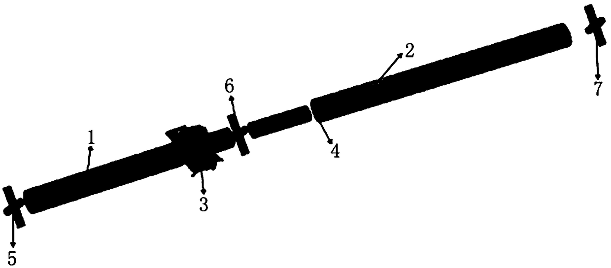 An analysis method for optimizing the vibration quantity of the intermediate support of a transmission shaft when an automobile starts