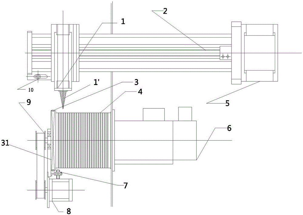Full-automatic branching system for enamelled wire equipment