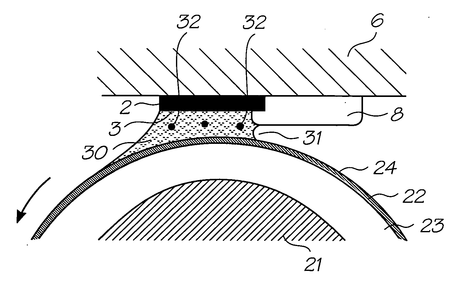 Method of removing flooded ink from a printhead using a rotating roller