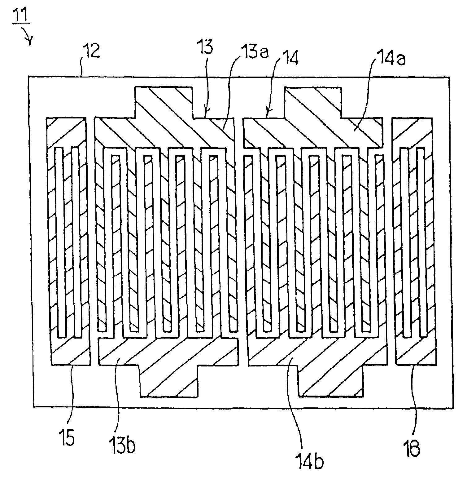 Method for manufacturing a surface acoustic wave device using a shear horizontal type surface acoustic wave