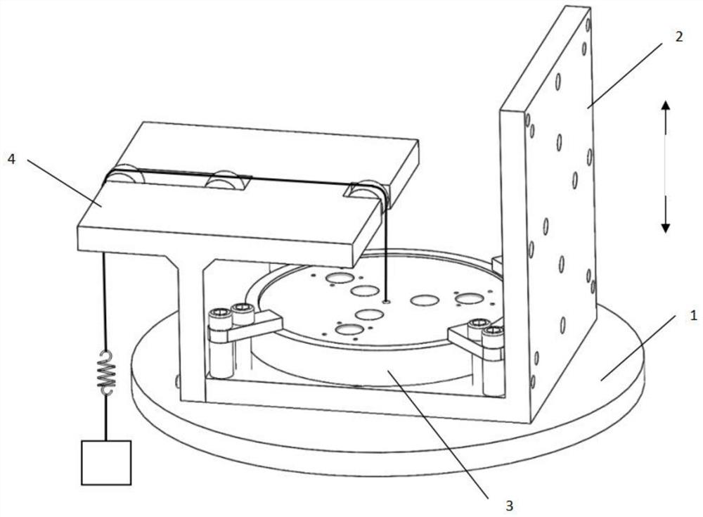 A vibration test device and test method for aircraft panel connectors