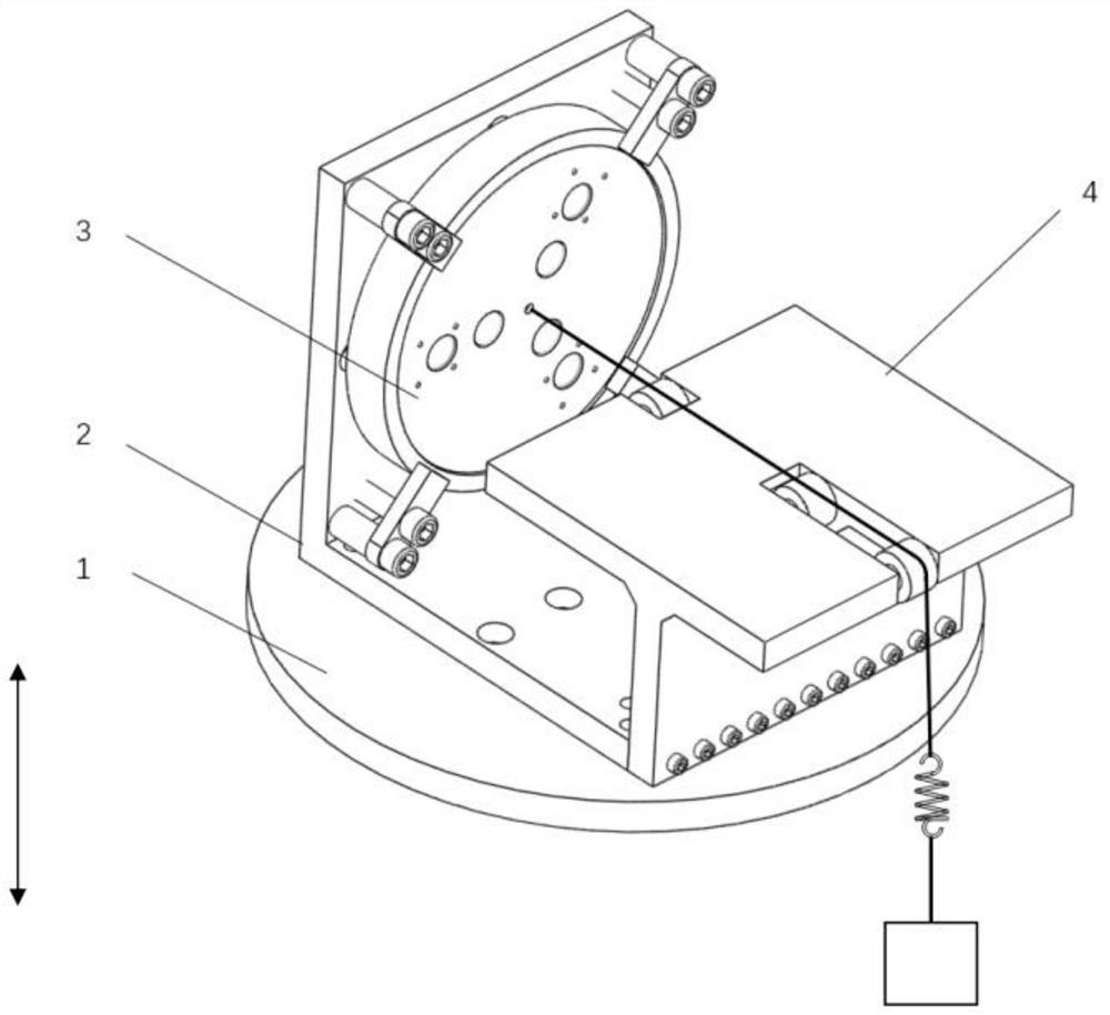 A vibration test device and test method for aircraft panel connectors