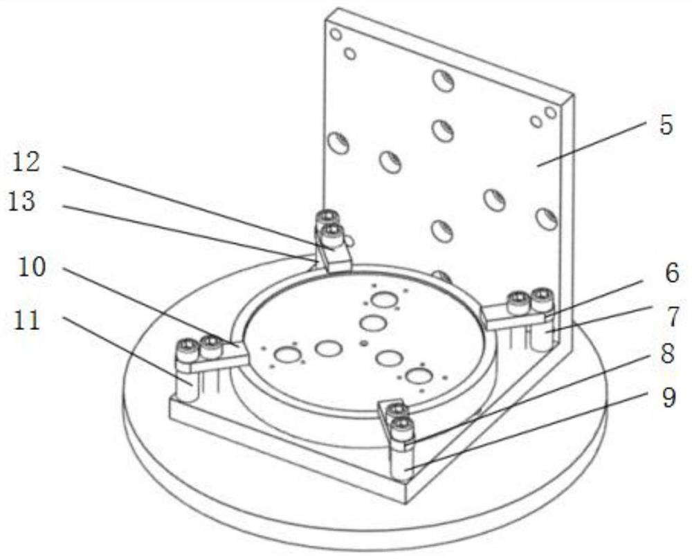 A vibration test device and test method for aircraft panel connectors