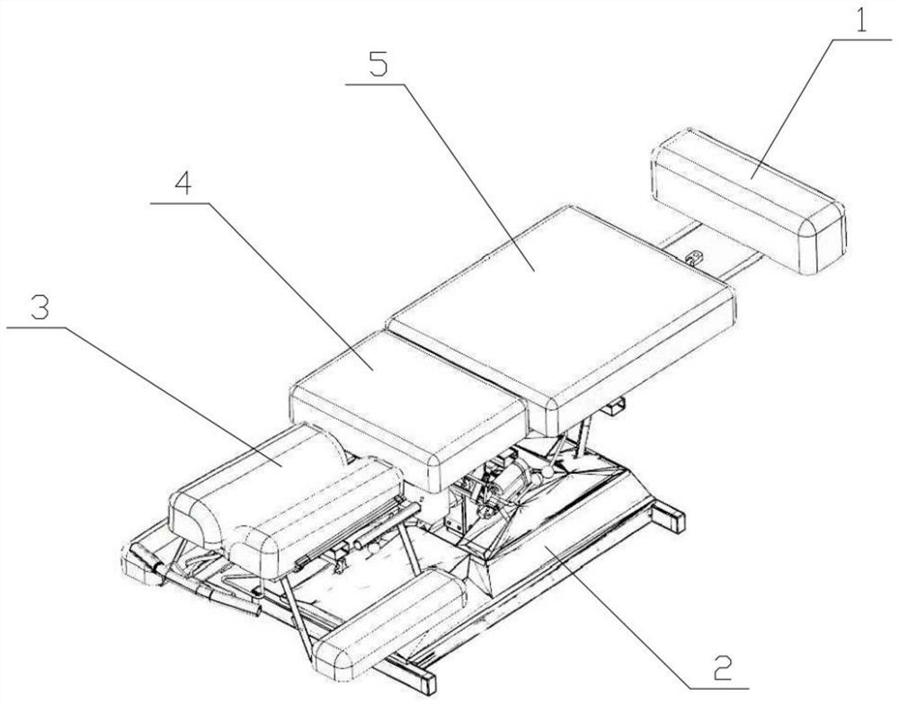 Chiropractic treatment couch equipment