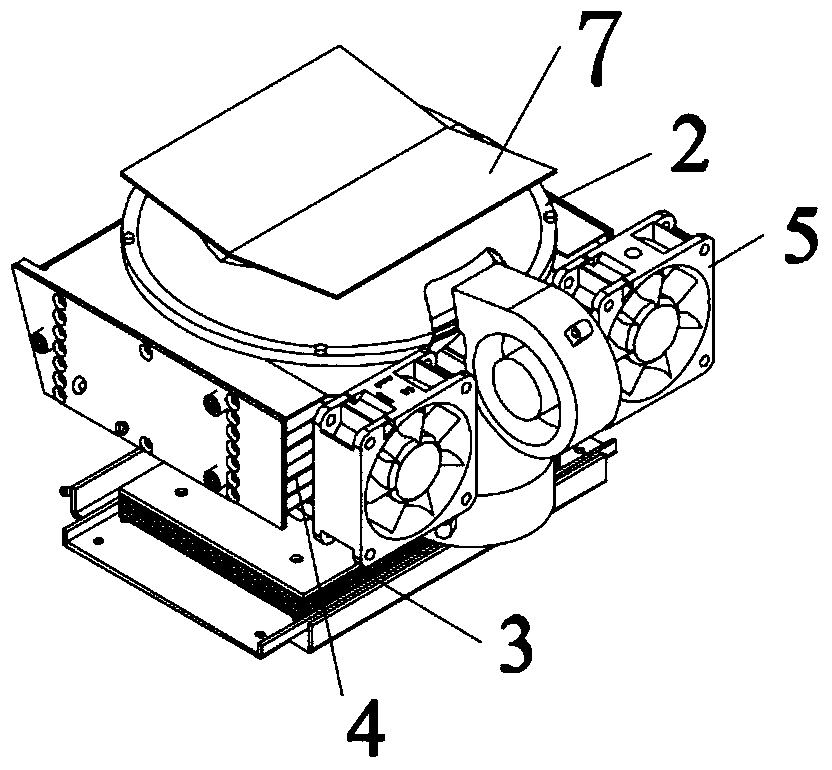 Heat dissipation system for stage lamps and stage lamps using the system and its heat dissipation method