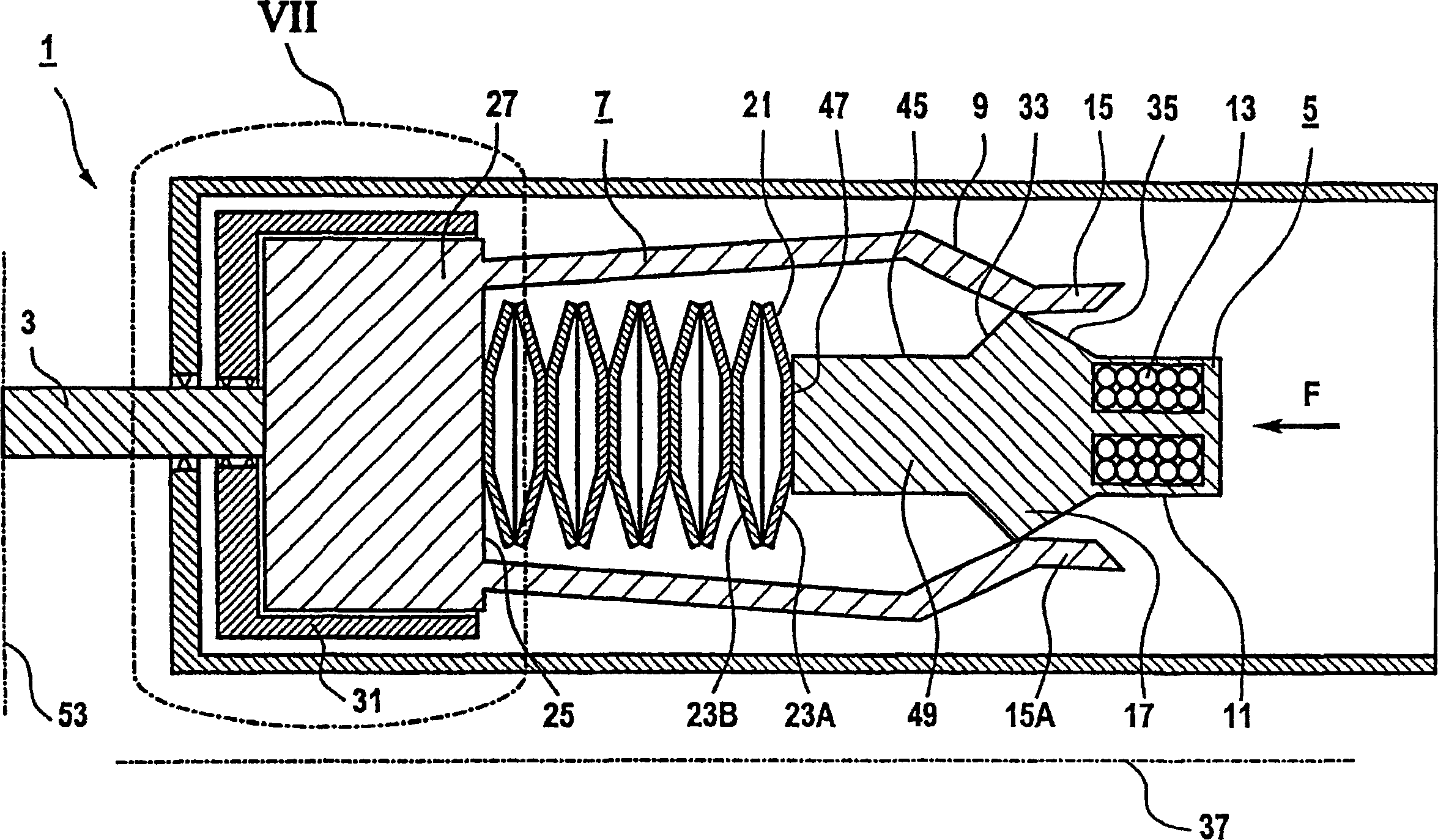 Actuator for valve, in particular turbine valve