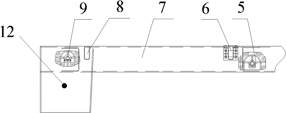 Overhanging beam structure of frame and vehicle body at rear axle of passenger car