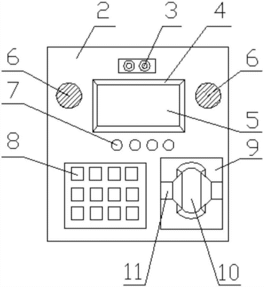 Intelligent card swiping sign-in machine for factory