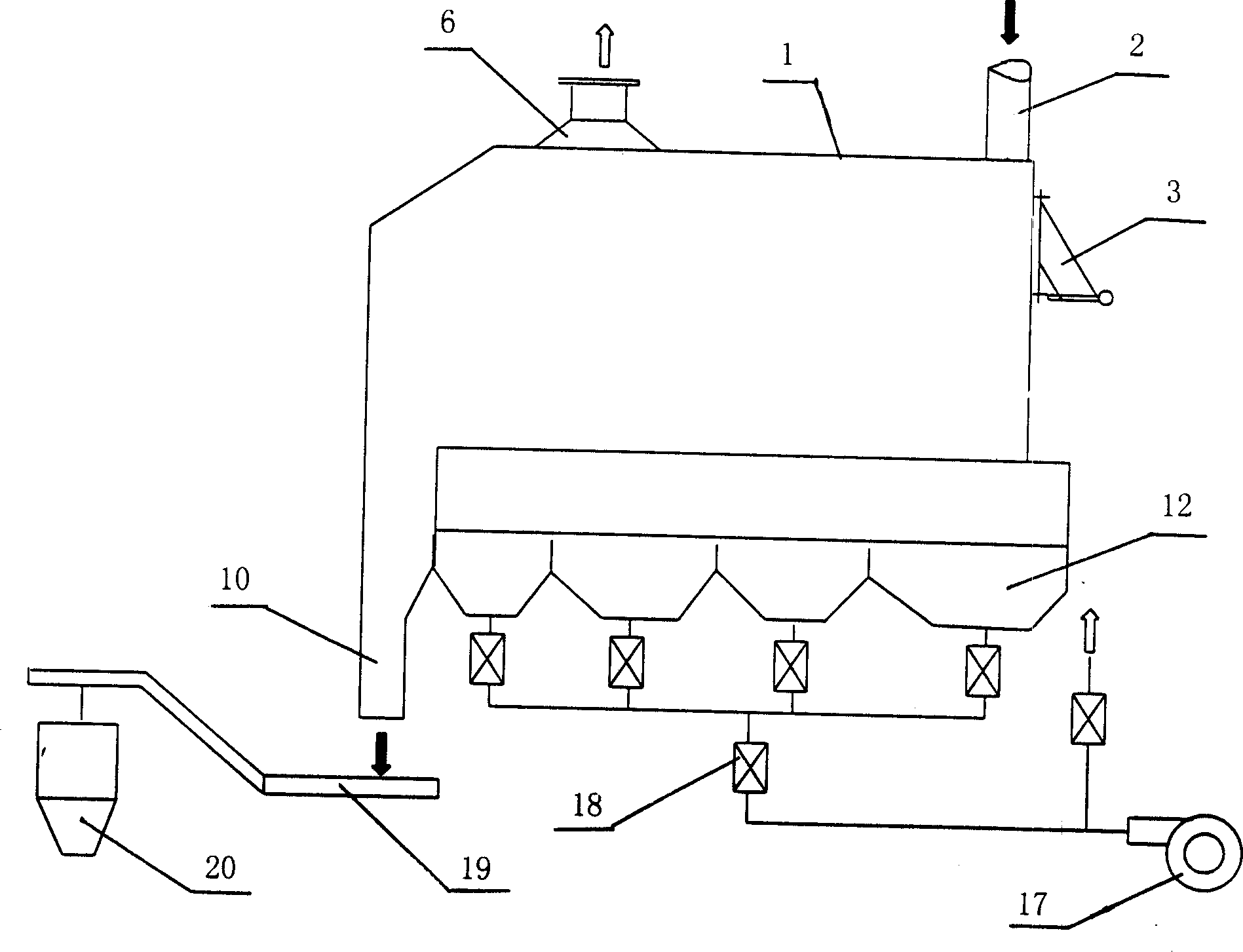 Chain-type slag-off controlling cooler for fluidized bed boiler