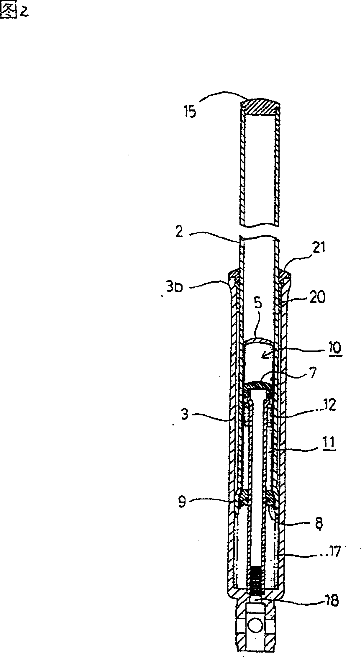 Front fork of two wheel vehicle