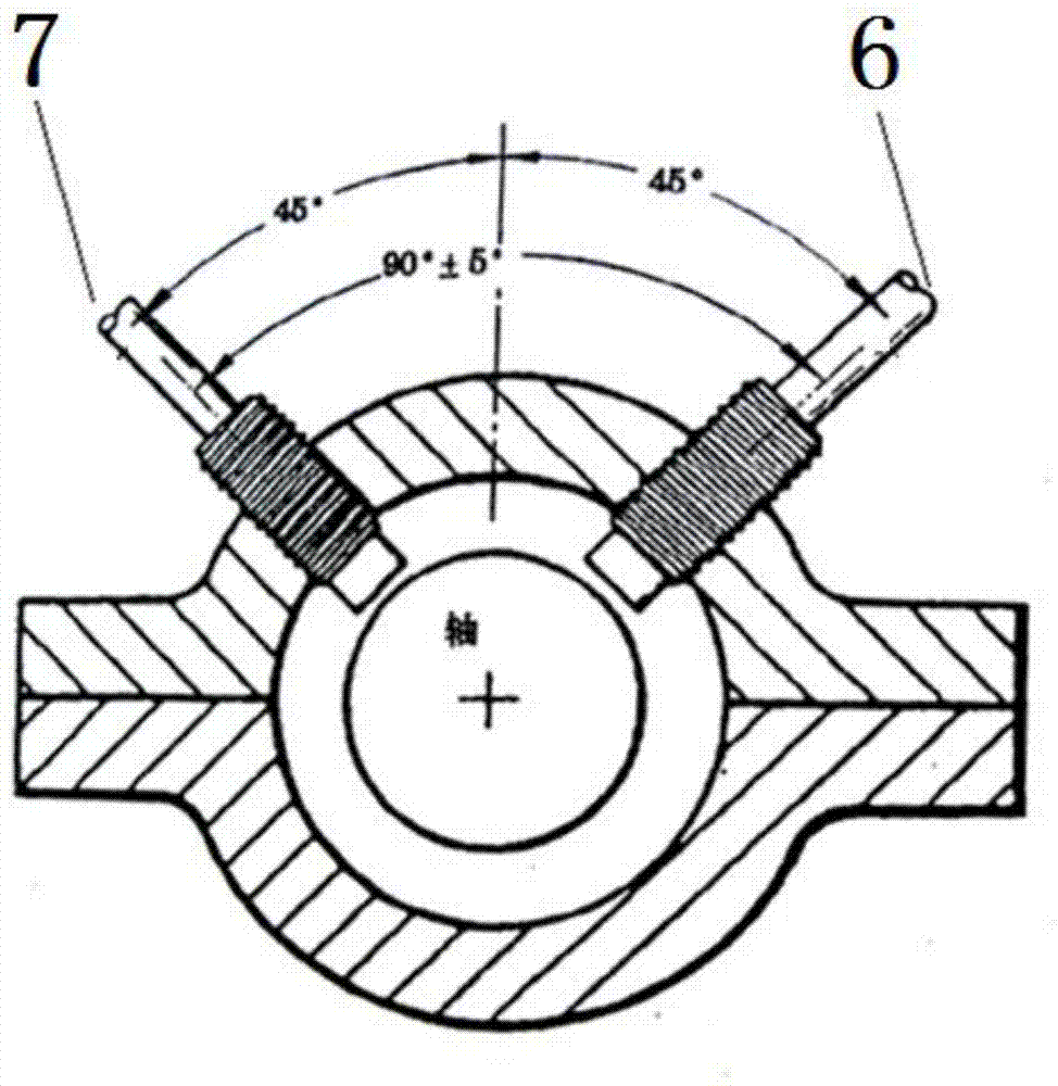 On-line diagnostic device and diagnostic method for jack shaft system of large-scale rotating machinery