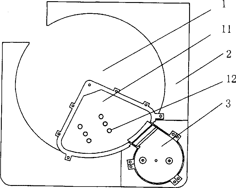 Rotating wheel type heater of dehumidifier
