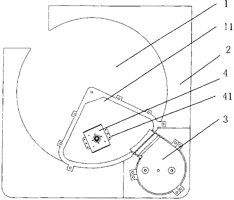 Rotating wheel type heater of dehumidifier