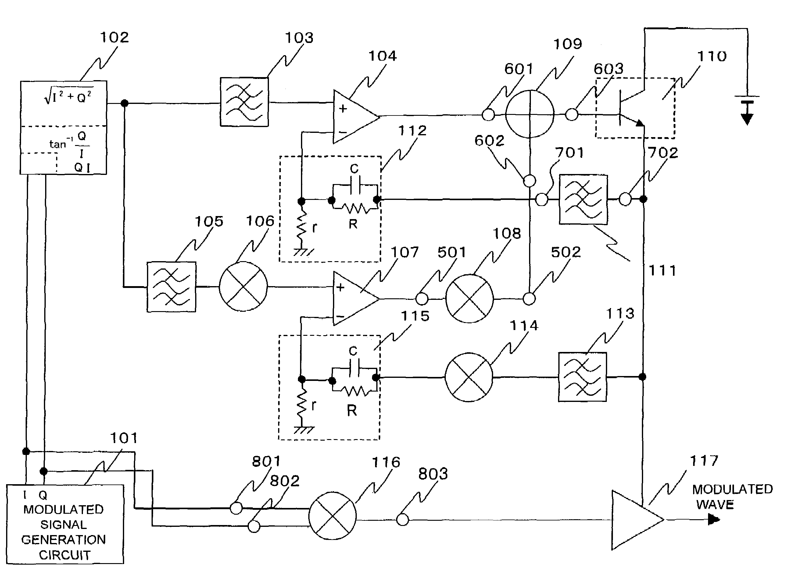 Transmission method and transmitter circuit