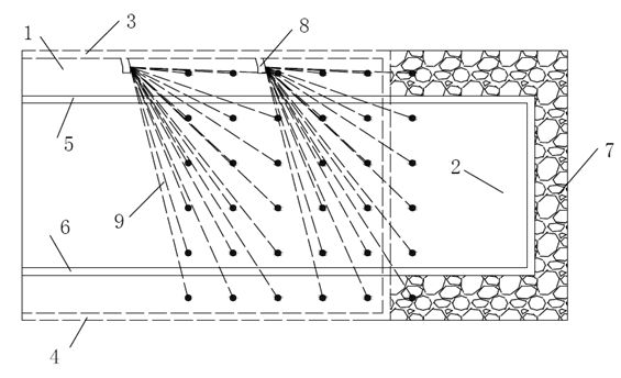 Method for extracting gas of protected layer through wear layer drilling in protective layer airway high-position drilling field